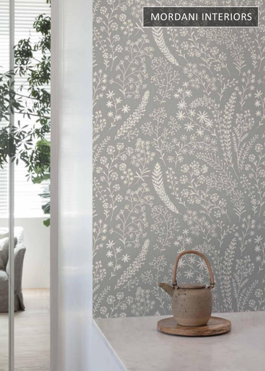 Grey Tropical Sublime Belgium Wallpaper 